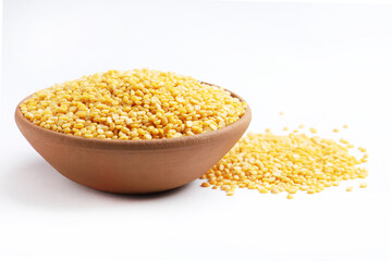 moong dal, specifically the split and husked yellow variety 
 Moong dal is a type of lentil,...