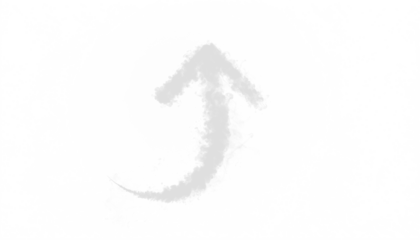 PNG of white smoke curling into spiral arrow pointing upward, airy vapor swirl, soft smoke curl, abstract smoky element for decorative overlay and creative design use