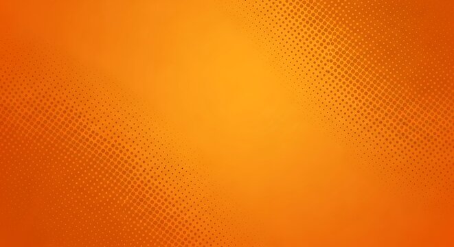 Vibrant orange abstract background with a subtle dotted pattern and gradient effect - Powered by Adobe