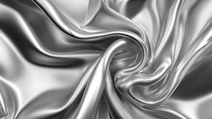 Obraz premium Shimmering silver abstract gradient with polished texture, evoking sleek modernity and dynamic elegance