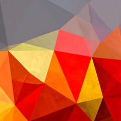 Abstract polygonal design with vibrant colors
