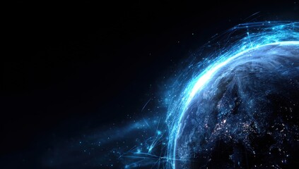 Obraz premium Digital Earth