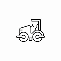 road construction vehicle icon sign vector