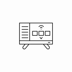 smart radiator thermostat icon sign vector