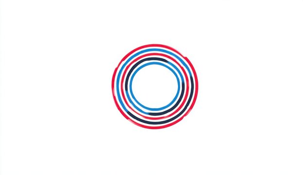 Concentric circles of varying colours