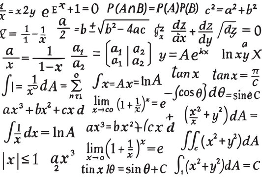 A collection of mathematical equations and expressions written in text form.