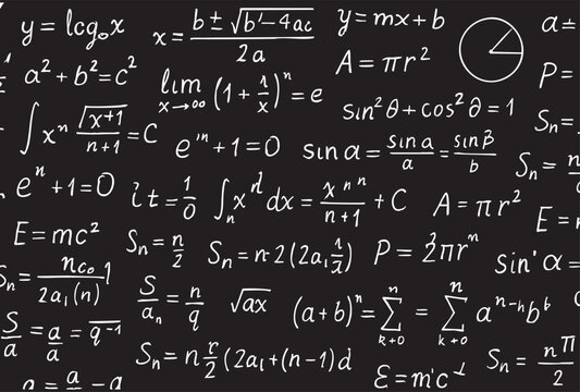 A collection of mathematical equations and expressions written in text form.