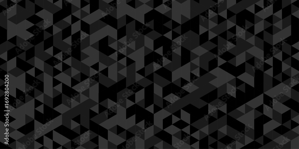 Aufkleber abstract low polygon cubic black gray black vector poly triangle texture geometric pattern composed 