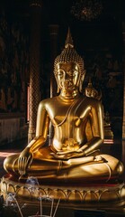 golden buddha statue