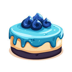 Kue Lapis, flat style 2D vector image, isolated on a white background