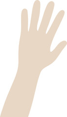 Obraz premium Illustration of a Raised Hand