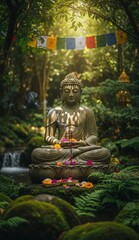 buddha statue in the garden