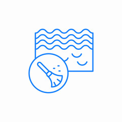 water purification process icon sign vector