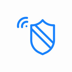 wireless security or secure wireless connection icon sign vector