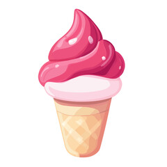 Minimal flat vector of a Sorbet, 2D icon-style illustration on white background