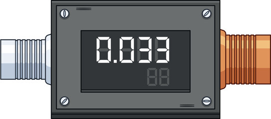 Communal service gauge meter vector illustration