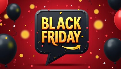 Black Friday holiday sale banner.