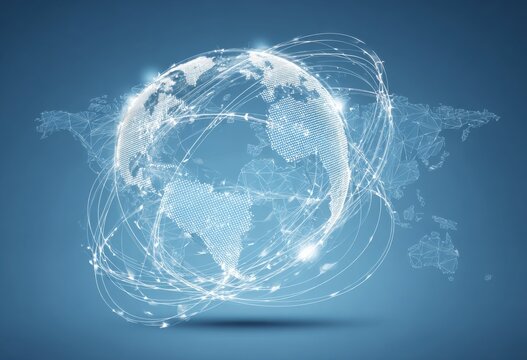 Global network graphic - Powered by Adobe