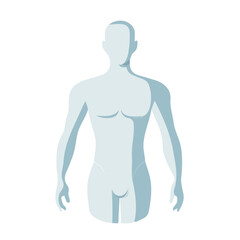 Flat 2D Piccolo Body illustration, vector graphic in icon style, on white background