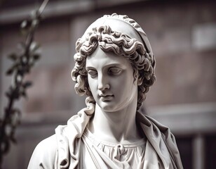 Ancient Marble Statue Bust