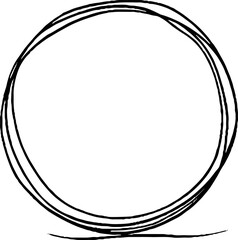 Minimalist line art illustration of a hoop earring for aesthetic design