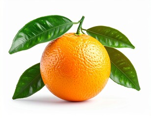 orange with leaves