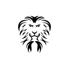 Simple and elegant tiger head abstract logo icon