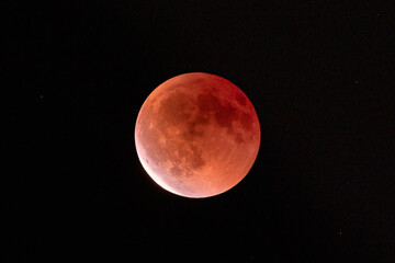 Blood Moon during a Lunar Eclipse