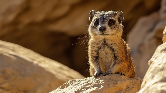 Bush hyrax portrait wildlife photography cute animal nature rock hyrax mammal african hyrax wild animal