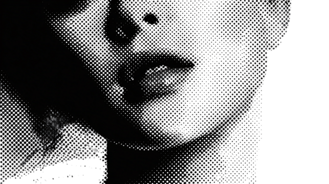 Black and white print poster effect template isolated on transparent background - Powered by Adobe