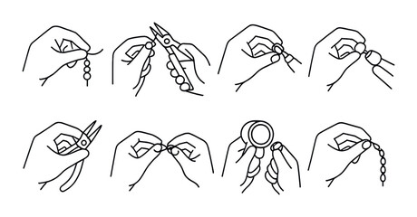 Step-by-step jewelry making guide: crafting beaded bracelets with precision tools