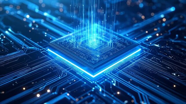 High tech computer chip
