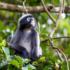 Fototapeta premium Monkey in a jungle