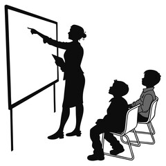 silhouettes of musicians