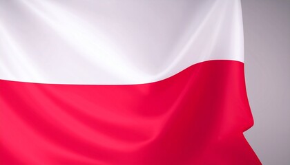 Obraz premium Poland’s white and red horizontal flag—symbolizing peace, courage, and national resilience.