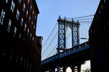 Stunning View of Manhattan Bridge from DUMBO (Brooklyn, New York, USA)