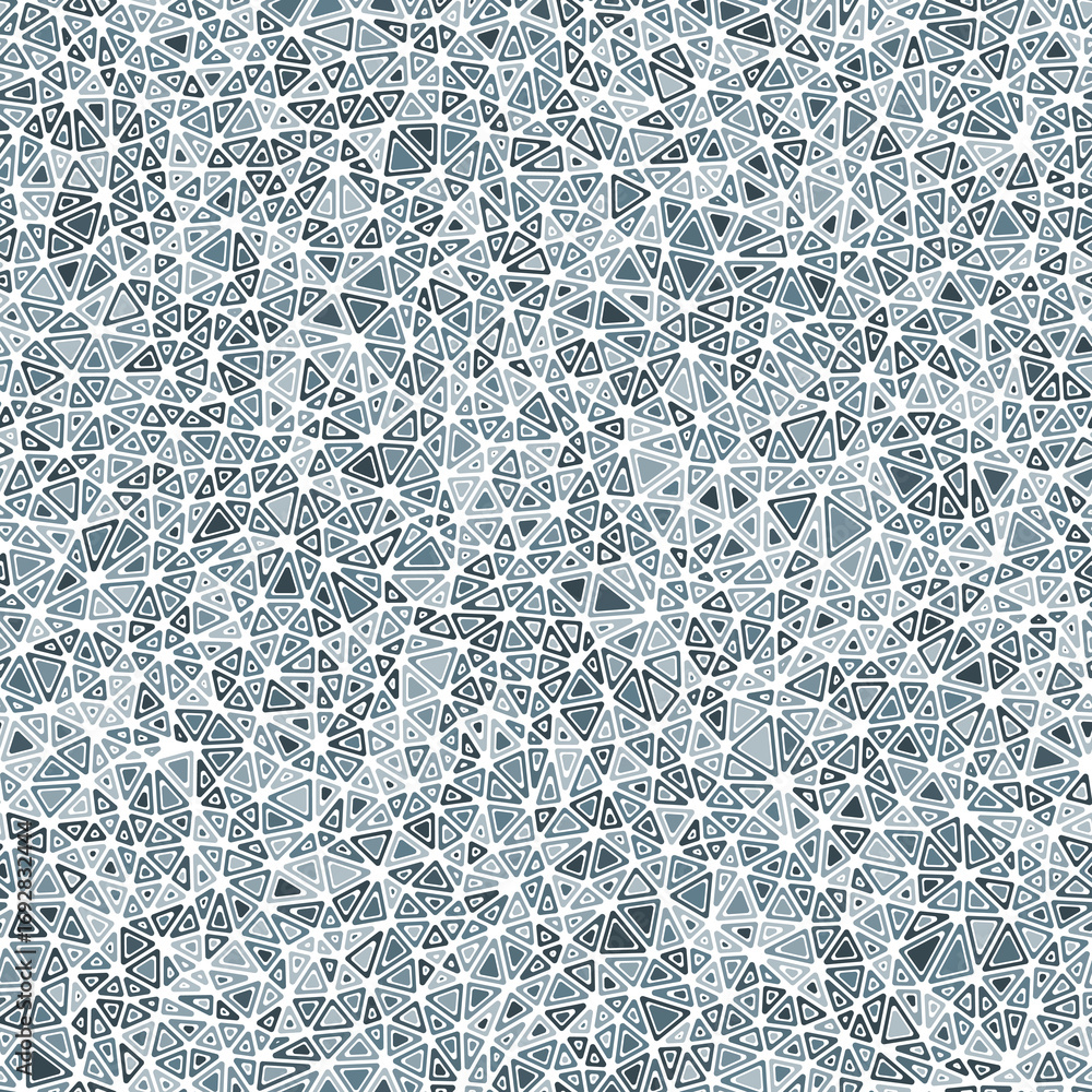 Poster triangles pattern geometric design. rounded solid shapes in frames. small triangles size. mono tone 