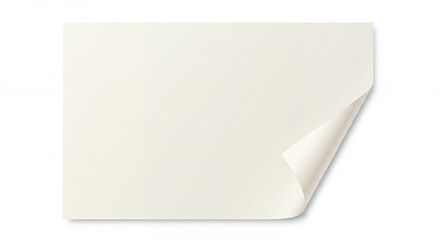 Naklejka premium Blank white sheet of paper