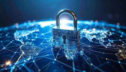 A digital lock atop a global network