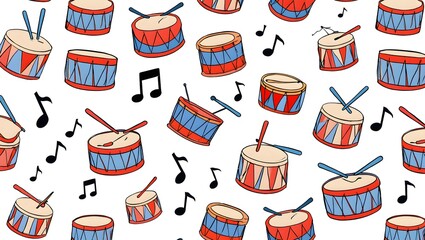 Drums & Music Notes