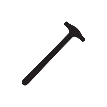 black hammer tool isolated white background clip art preview