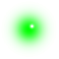 Bright glowing green light effect with soft radial blur and luminous gradient. Abstract neon energy design for digital art, background, and graphic decoration. Futuristic shining element.