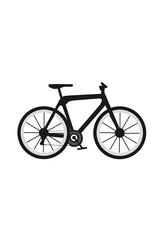Bicycle icon bike vector symbol, Modern and editable bicycle icon. Bike silhouette black vector.