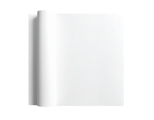 Fototapeta premium Horizontal Sheet of White Paper, Flat Lay, isolated on transparent background png