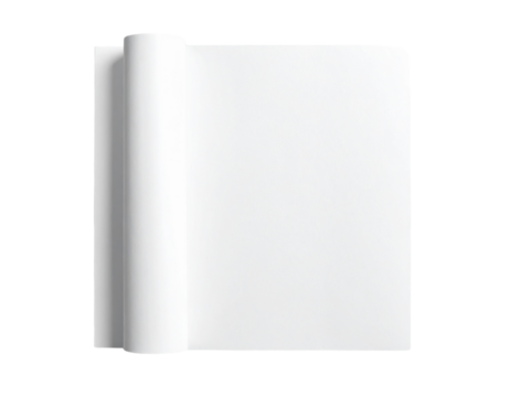  Horizontal Sheet of White Paper, Flat Lay, isolated on transparent background png