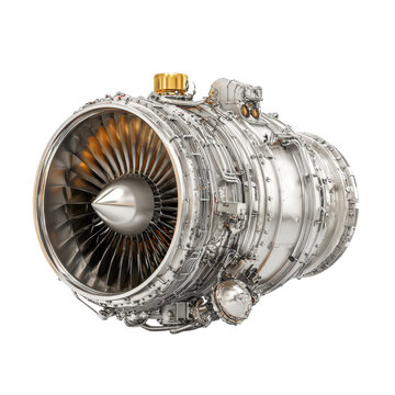 Modern jet engine with intricate design showcasing advanced technology and engineering details