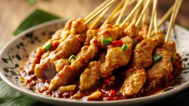 very delicious chicken satay