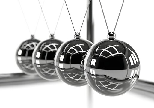 Tempat lahir Newton menunjukkan energi kinetik dan momentum, mewakili keseimbangan dan sebab akibat secara elegan