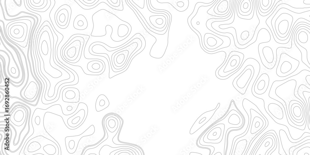 Poster geographic contour line pattern – map-inspired design element
