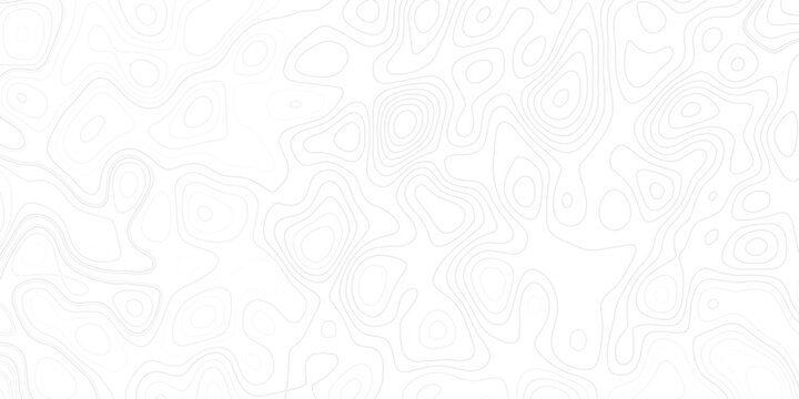 Contour Line Terrain Map – Abstract Geographical Background